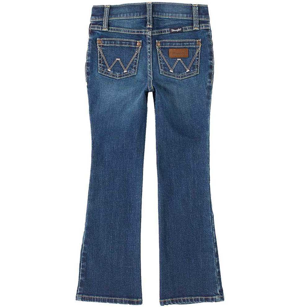Wrangler Girl's Premium Patch Bootcut Jeans