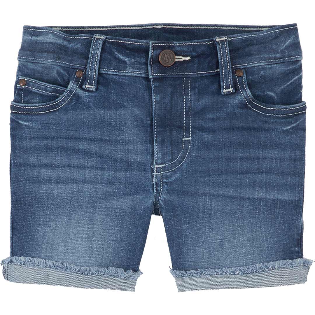 Wrangler Girls' Cuffed Raw Hem Jean Shorts
