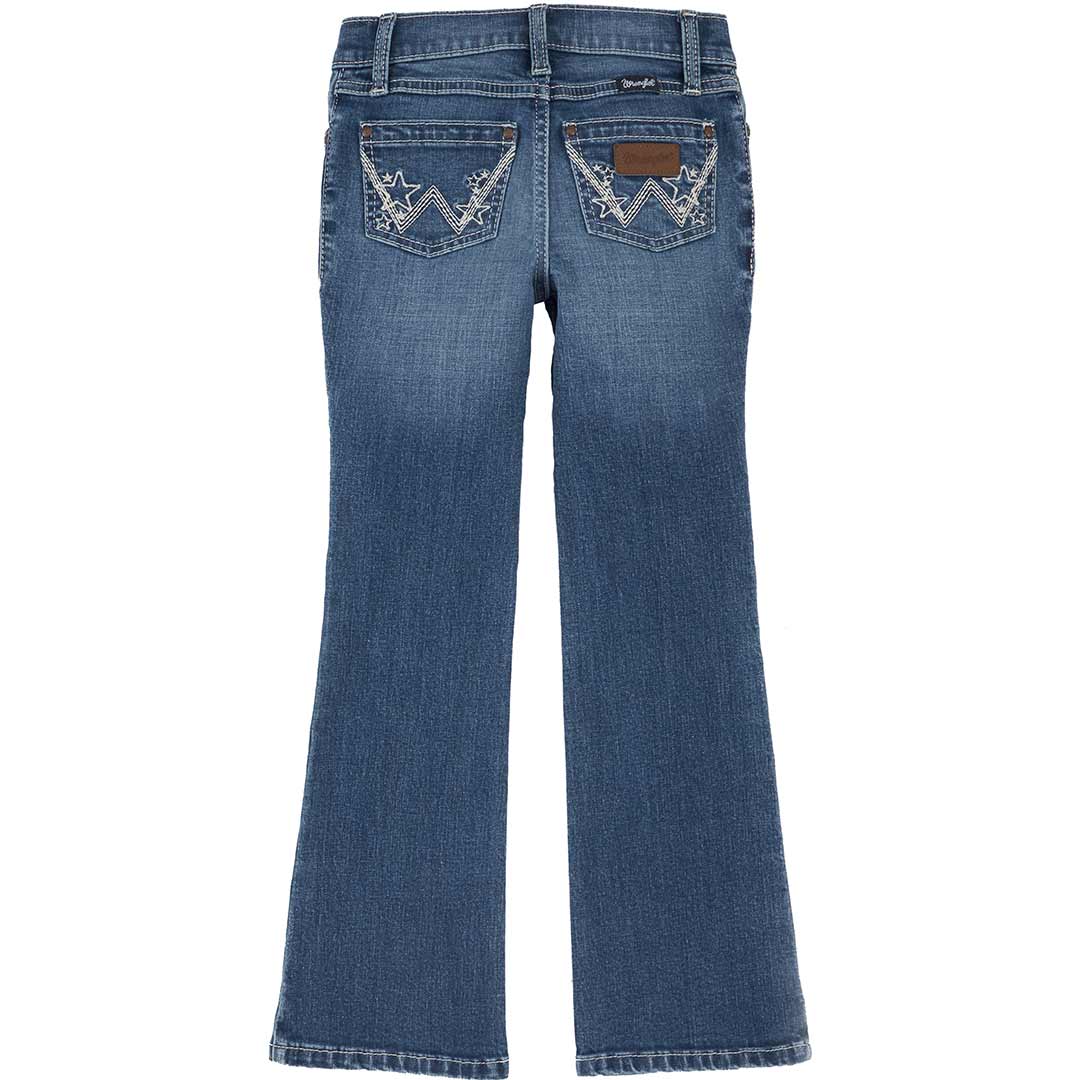 Wrangler Girls' Premium Patch Bootcut Jean