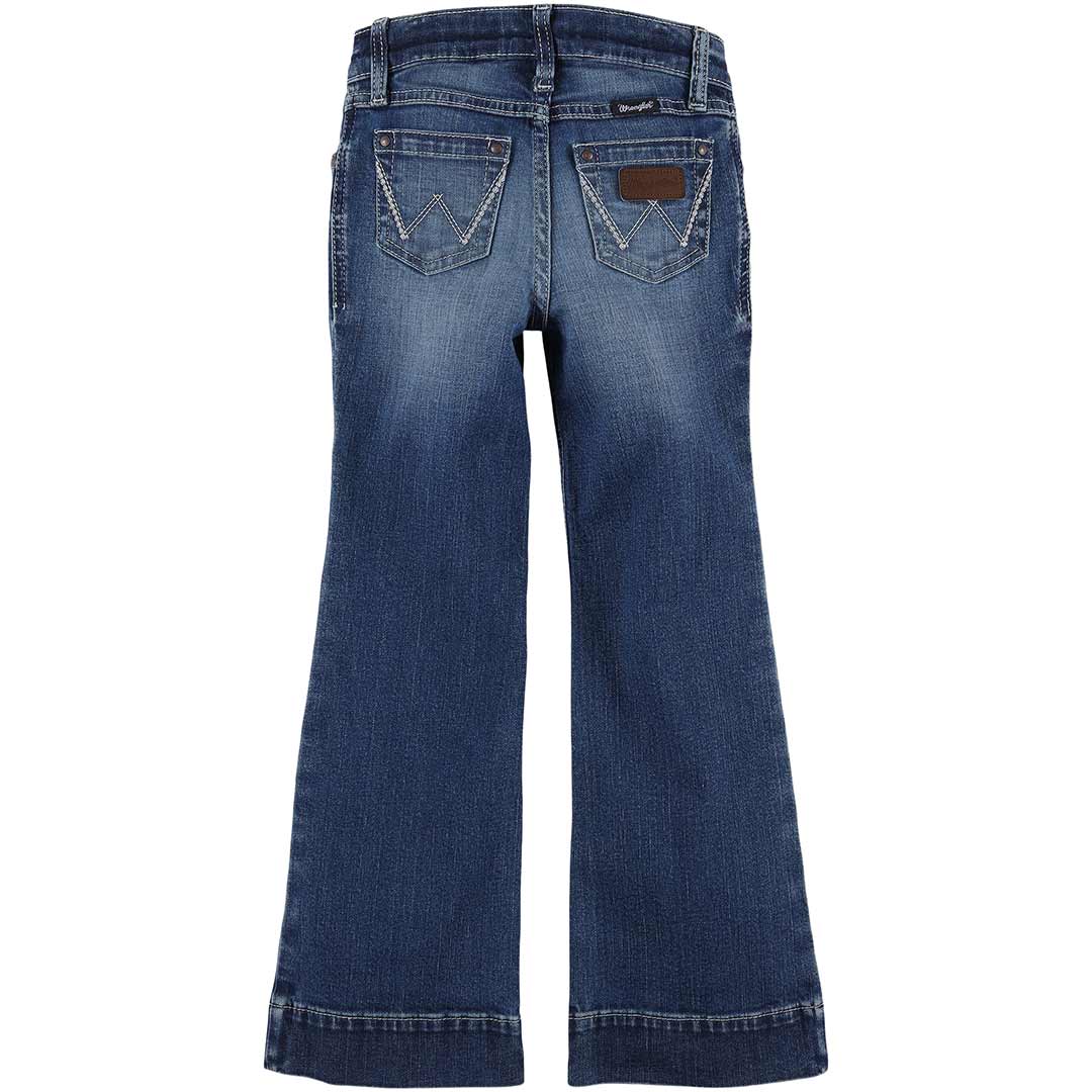 Wrangler Girls' Wide Leg Trouser Jeans