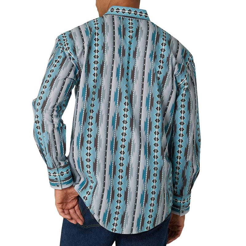 Wrangler Men's Checotah Print Snap Shirt
