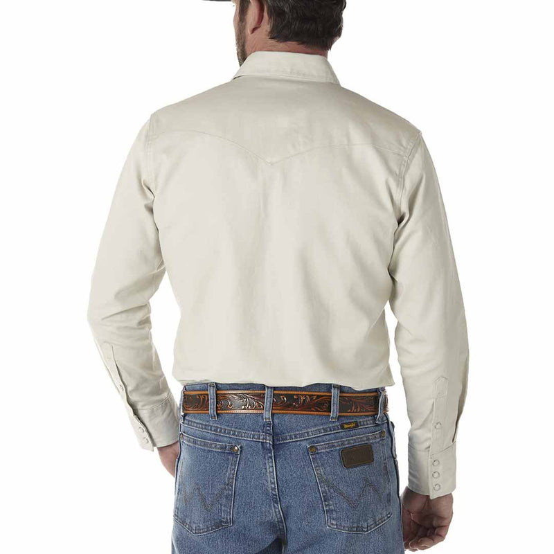 Wrangler Men's Cowboy Cut Firm Finish Snap Work Shirt