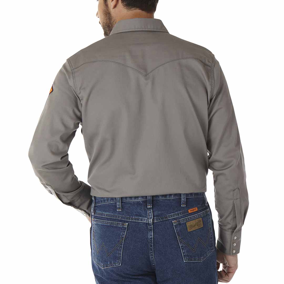 Wrangler Men's FR Flame Resistant Snap Work Shirt