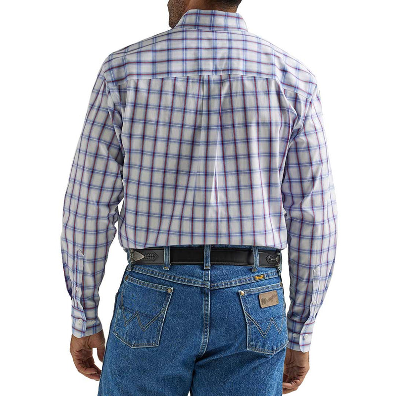 Wrangler Men's George Strait Button-Down Plaid Shirt