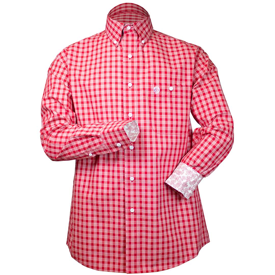 Wrangler Men's George Strait Check Print Button-Down Shirt