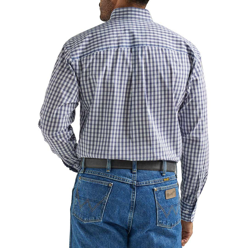 Wrangler Men's George Strait Plaid Button-Down Shirt