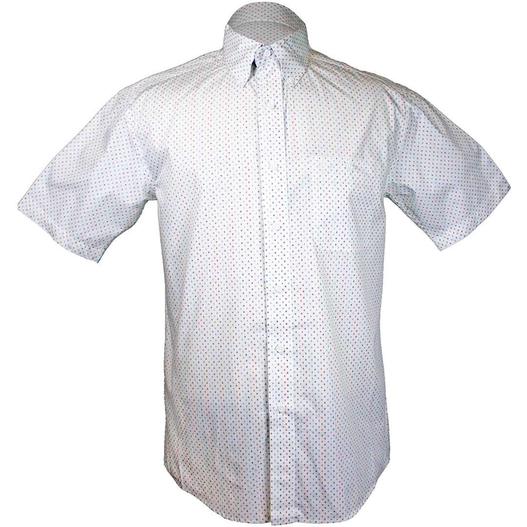 Wrangler Men's George Strait Short Sleeve Geometric Print Button-Down Shirt