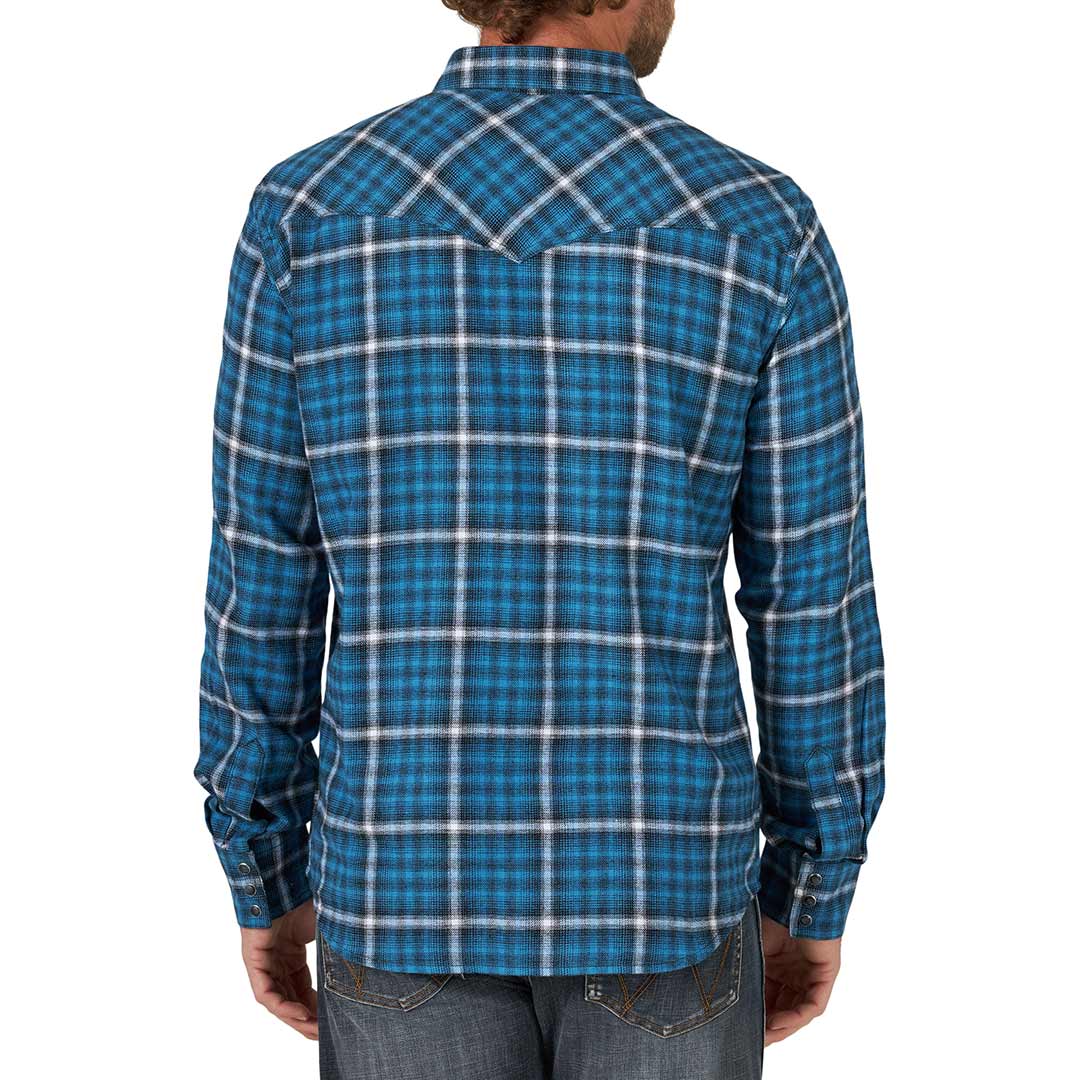 Wrangler Men's Retro Flannel Plaid Snap Shirt