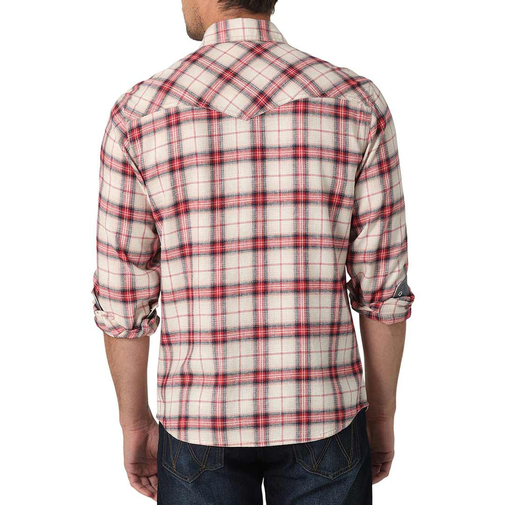 Wrangler Men's Retro Premium Linen Snap Shirt