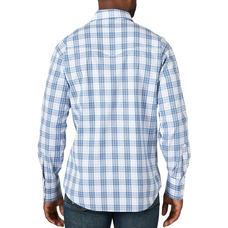 Wrangler Men's Wrinkle Resist Plaid Snap Shirt