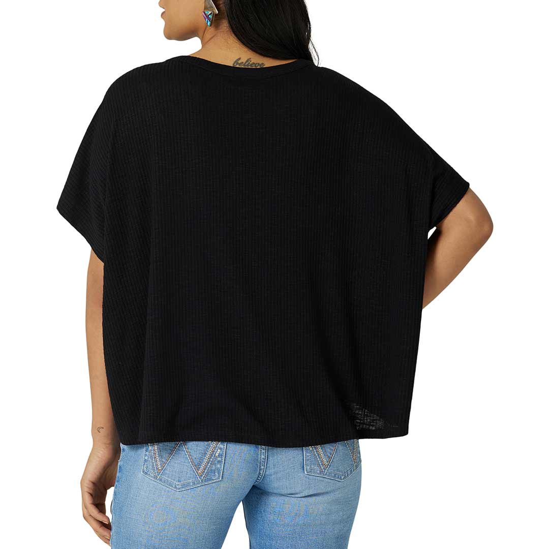 Wrangler Women's Retro Ribbed Knit Dolman T-Shirt