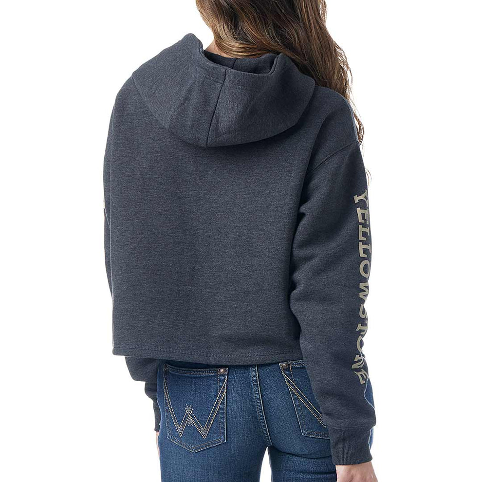 Wrangler X Yellowstone Women's Ranch Hand Cropped Hoodie